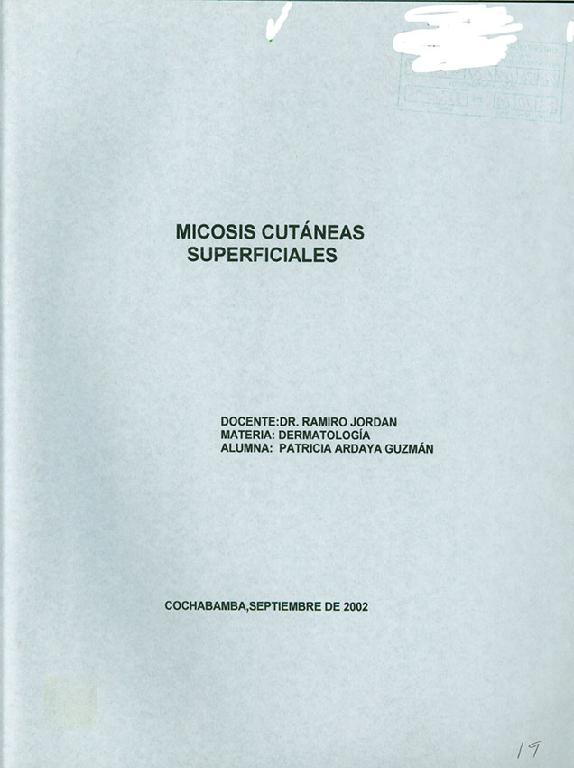 Micosis Cutaneas Superficiales