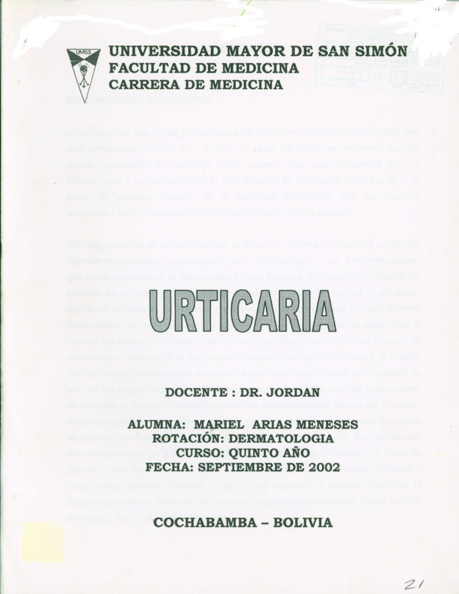 Urticaria