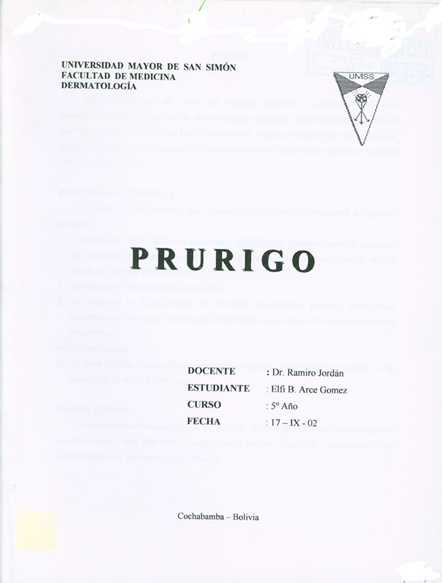 Prurigo
