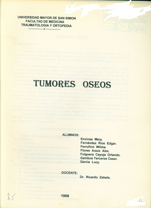 Tumores Oseos