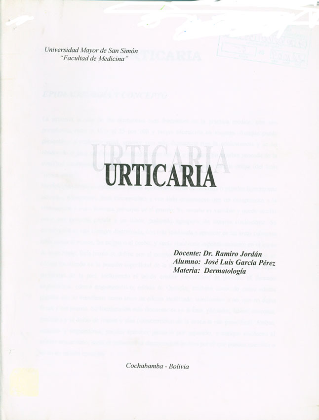 Urticaria