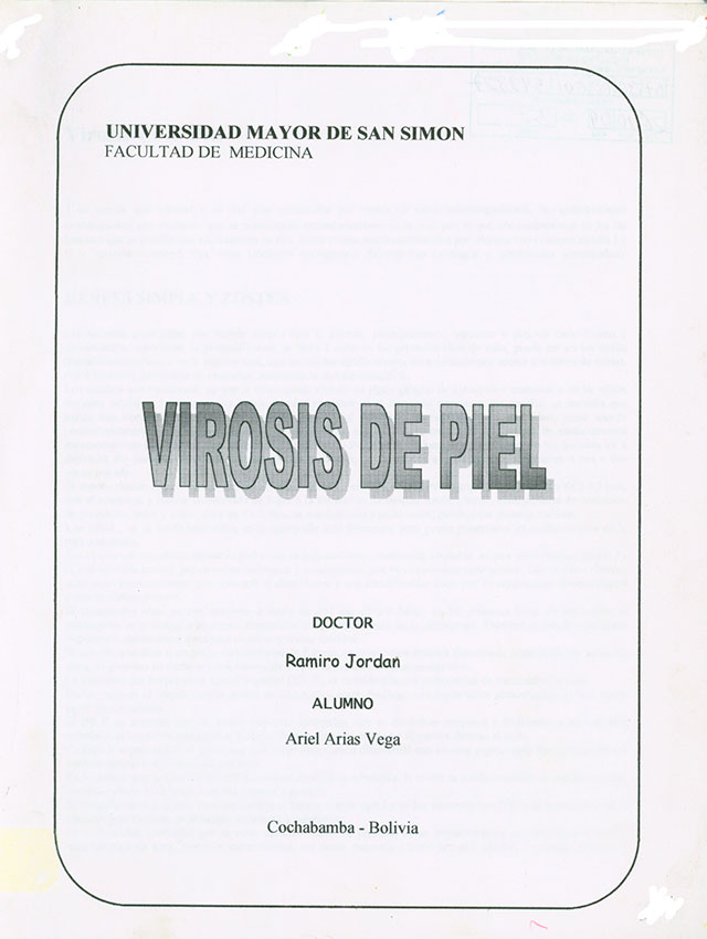 Virosis de Piel