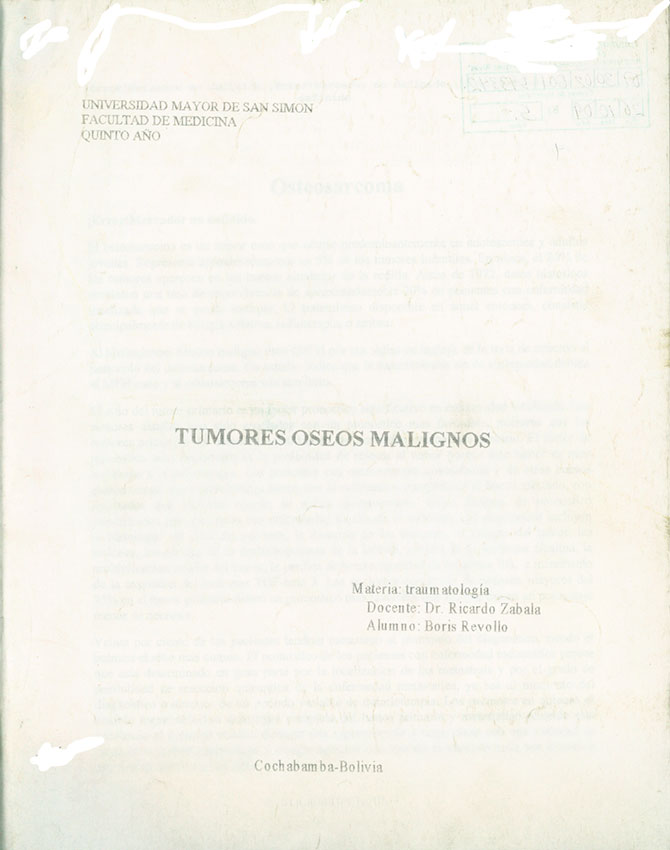 Tumores Oseos Malignos