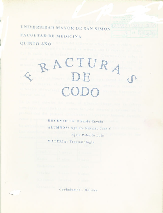 Fracturas de Codo