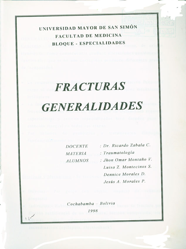 Fracturas Generalidades
