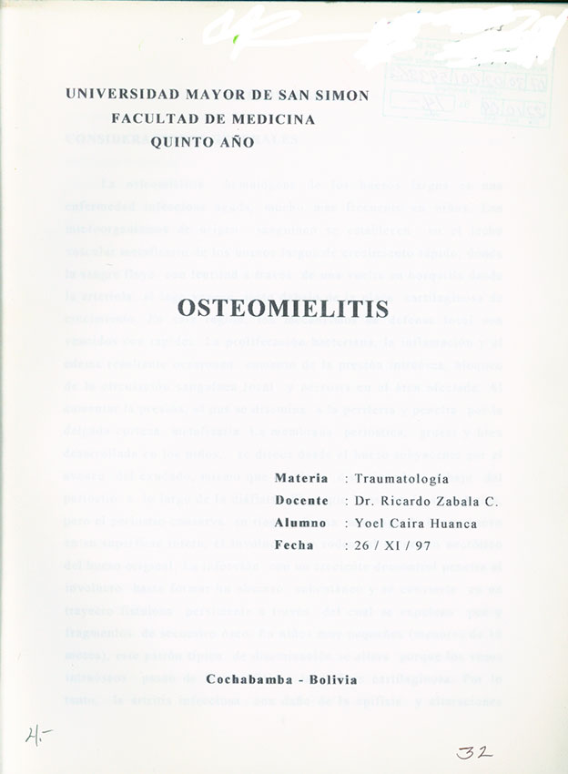 Osteomielitis