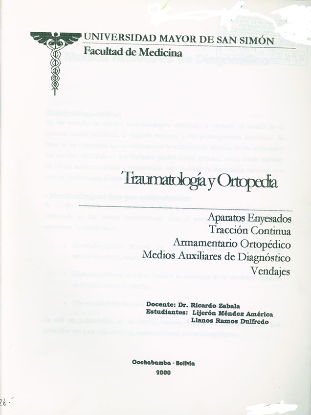 Traumatología y Ortopedia