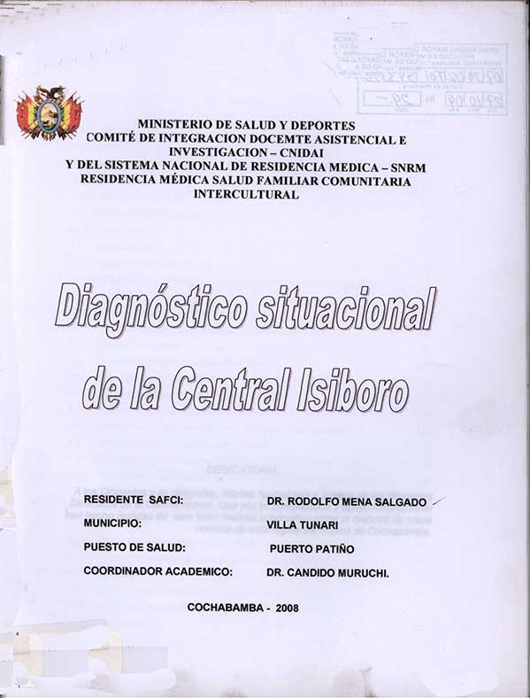 Diagnóstico Situacional de la Central Isiboro