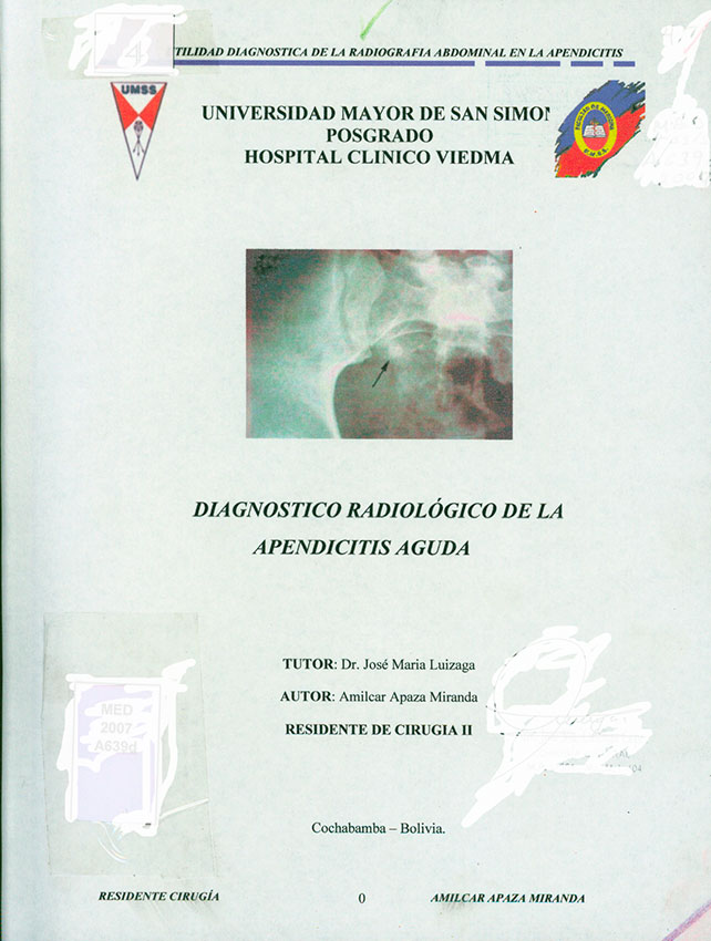 Diagnóstico Radiológico de la Apendicitis Aguda