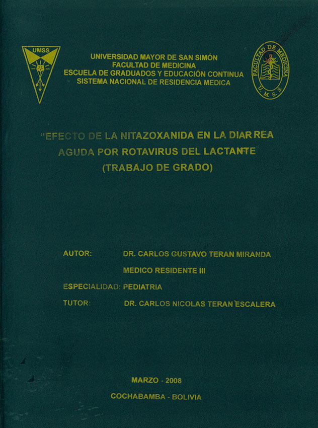 Efecto de la nitazoxanida en la Diarrea Aguda por Rotavirus del Lactante