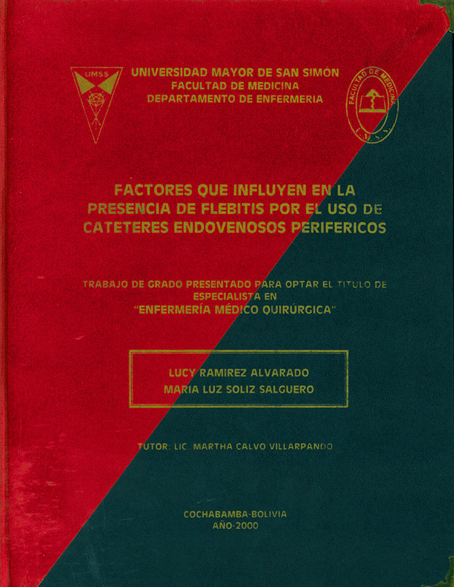Factores que influyen en la presencia de flebitis por el uso de cateteres endovenosos periféricos