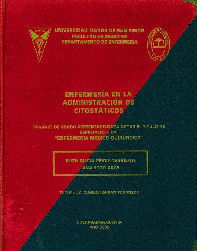 Enfermería en la administración de citostáticos