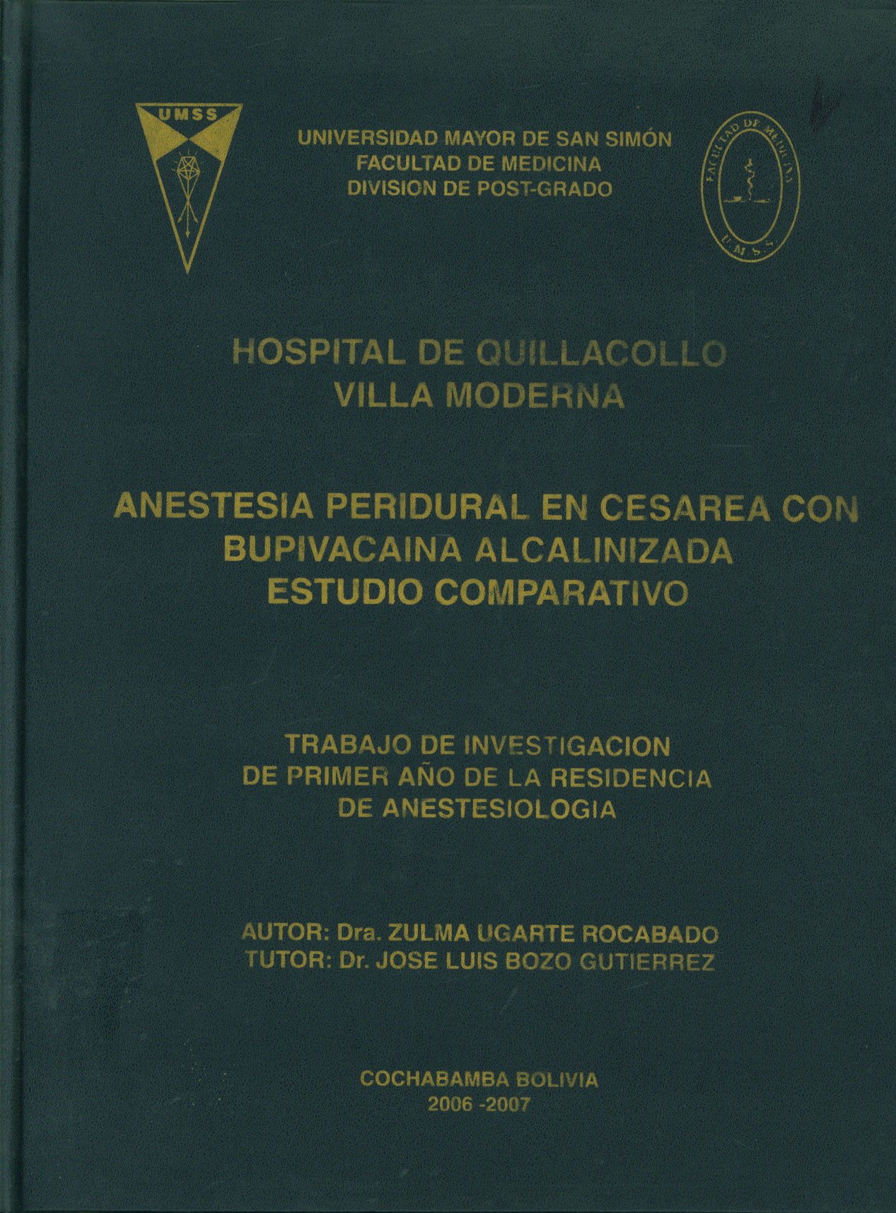 Anestesia peridural en cesarea con bupivacaina alcalinizada estudio comparativo