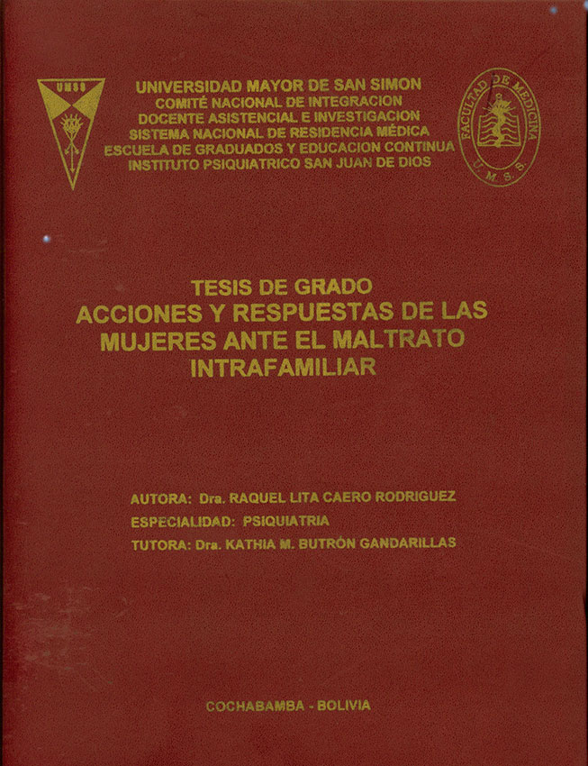 Acciones y respuestas de las mujeres ante el maltrato intrafamiliar