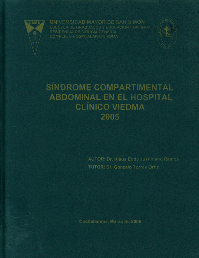 Síndrome compartimental abdominal en el Hospital Clínico Viedma 2005