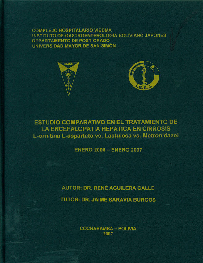 Estudio Comparativo en el Tratamiento de la Encefalopatia Hepatica en cirrosis