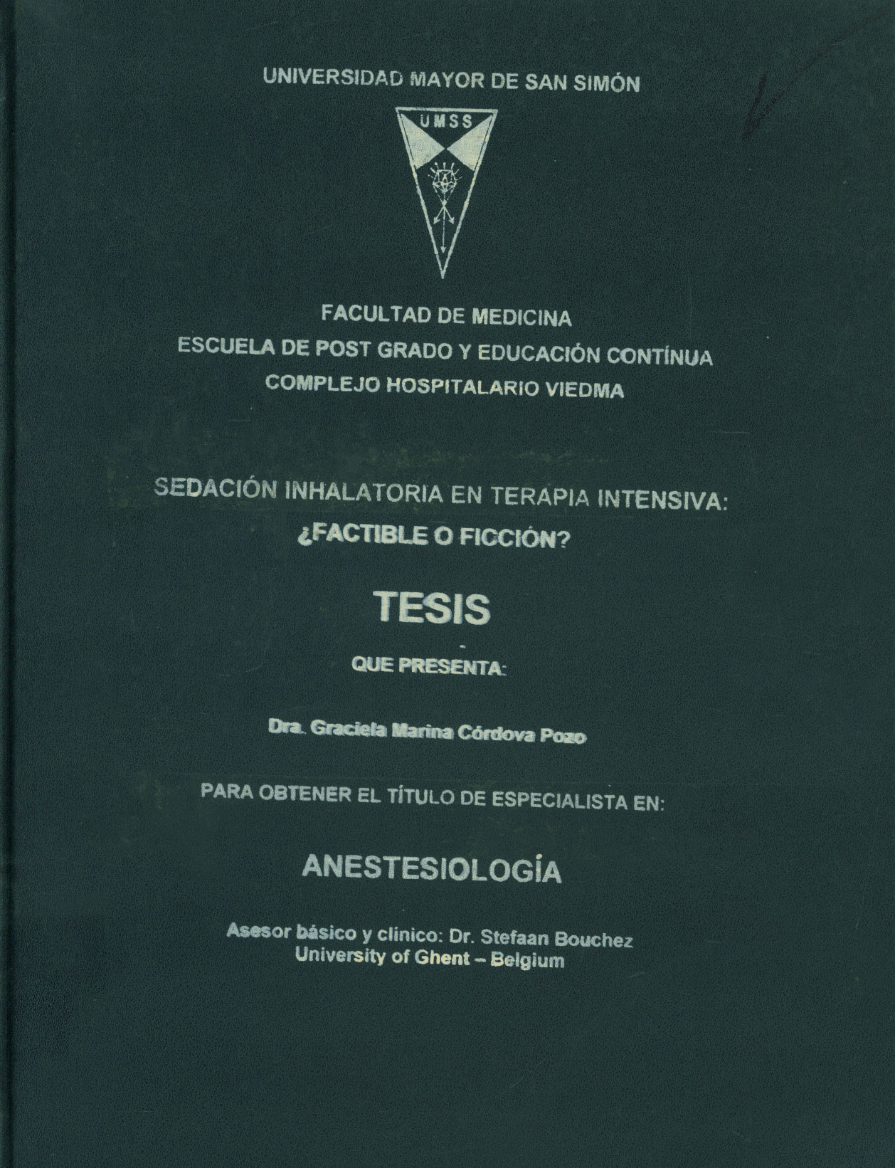 Sedación inhalatoria en terapia intensiva: ¿Factible o ficción?