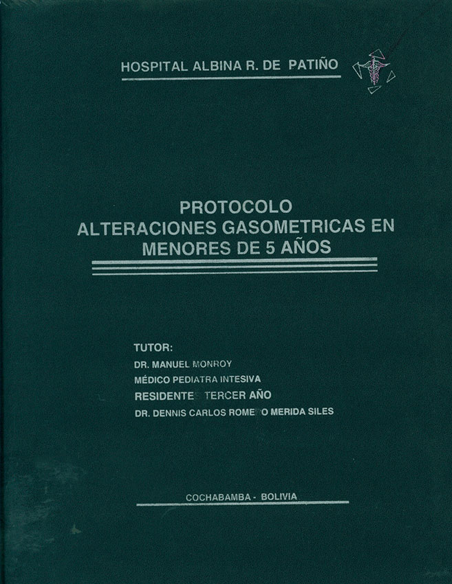 Protocolo alteraciones gasometrica en menores de 5 años