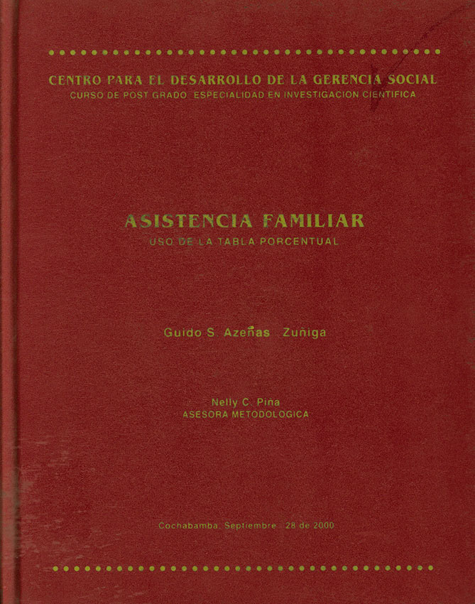 Asistencia familiar uso de la tabla porcentual