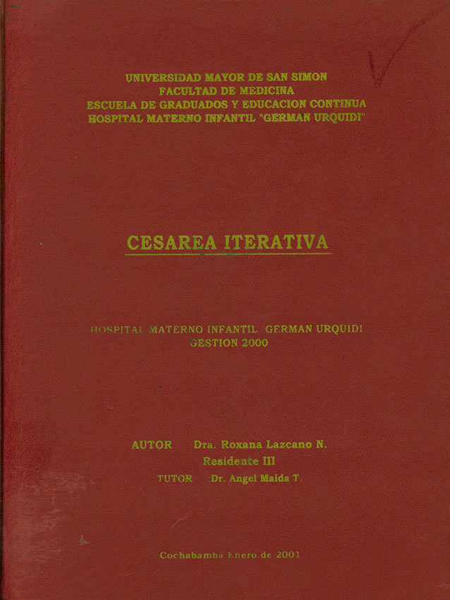 Cesárea iterativa