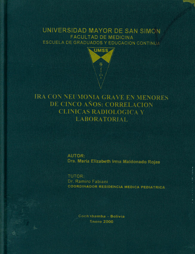 Ira con neumonía grave en menores de cinco años: Correlación clínica radiológica y laboratorial
