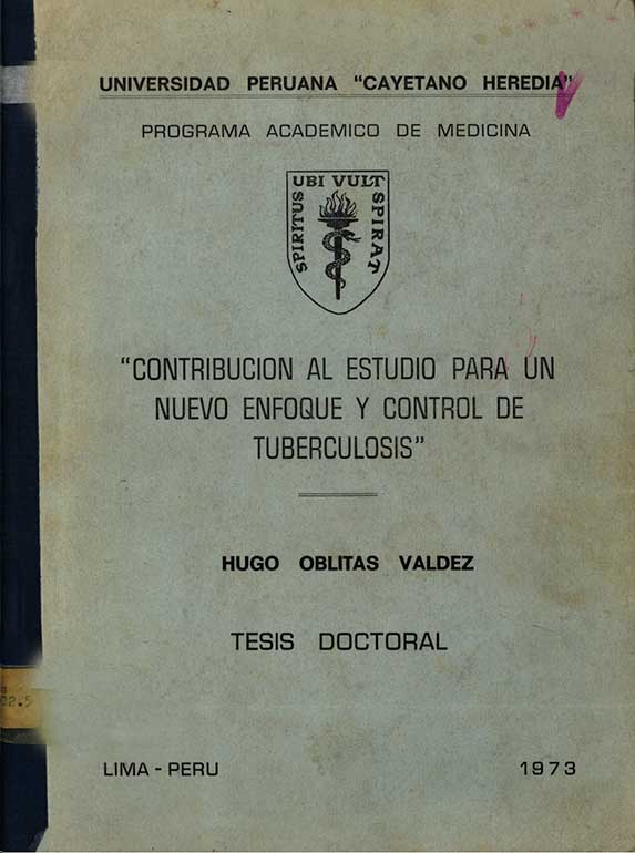 Contribución al estudio para un nuevo enfoque y control de tuberculosis