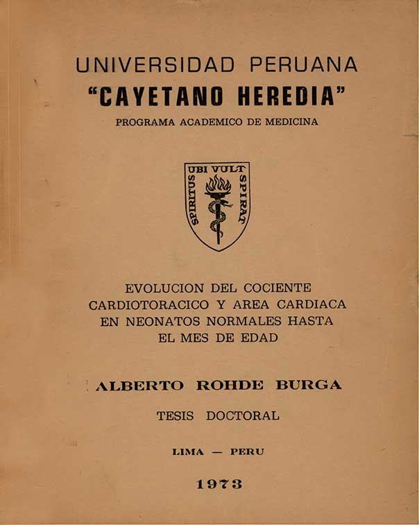 Evolución del cociente cardiotoracicocy area cardiaca en neonatos normales hasta el mes de edad