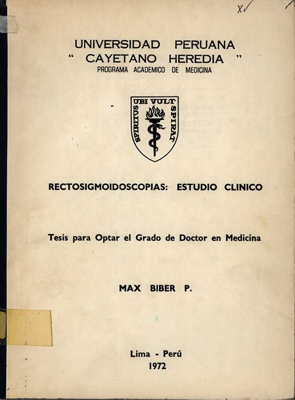 Rectosigmoidoscopias: Estudio clinico