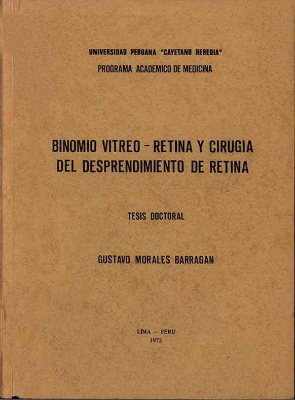 Binomio vitreo-retina y cirugia del desprendimiento de retina