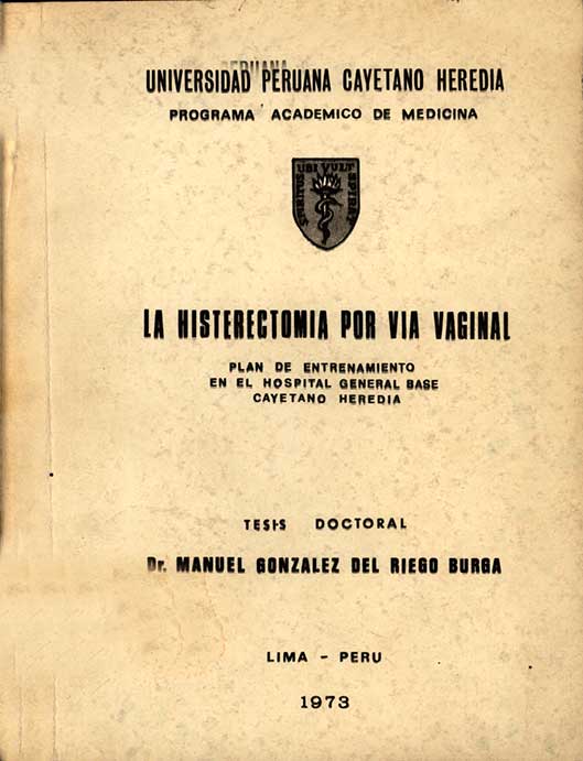 La histerectomia por via vaginal