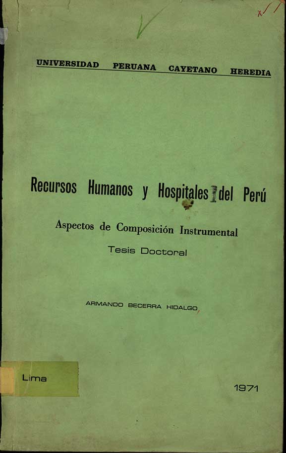 Recursos humanos y hospitales del Peru