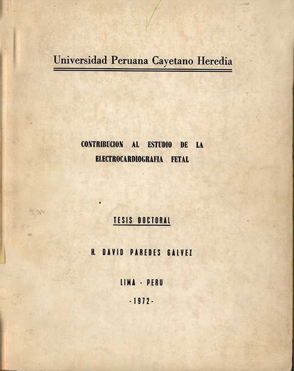 Contribucion al estudio de la electrocardiografia fetal