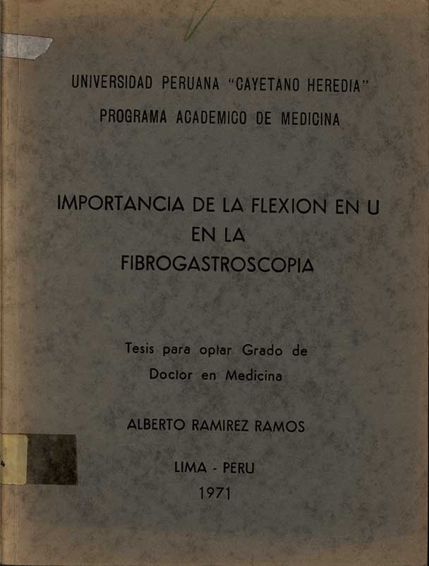 Importancia de la flexion en U en la fibrogastroscopia