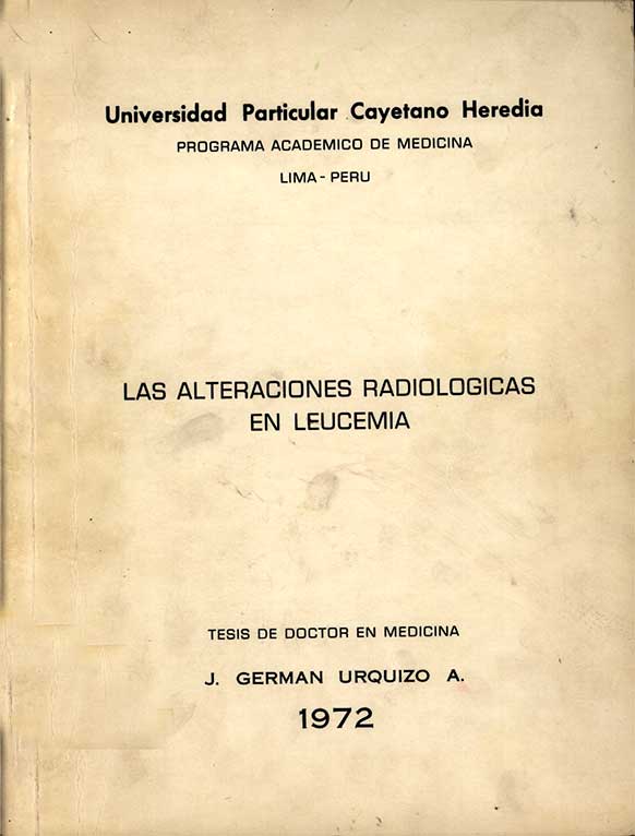 Las alteraciones radiologicas en leucemia