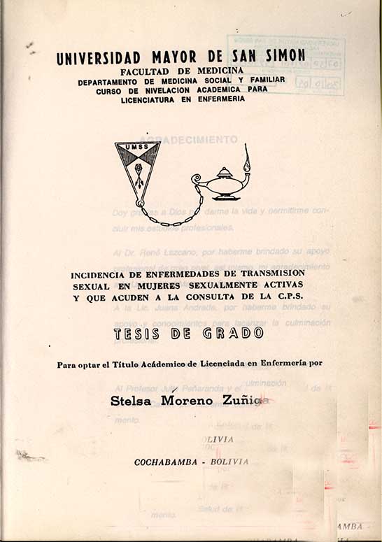 Incidencia de enfermedades de transmision sexual en mujeres sexualmente activas y que acuden a la consulta de la CPS