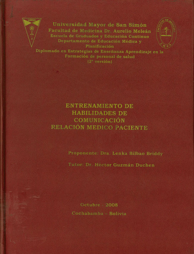 Entrenamiento de habilidades de comunicacion relacion medico paciente