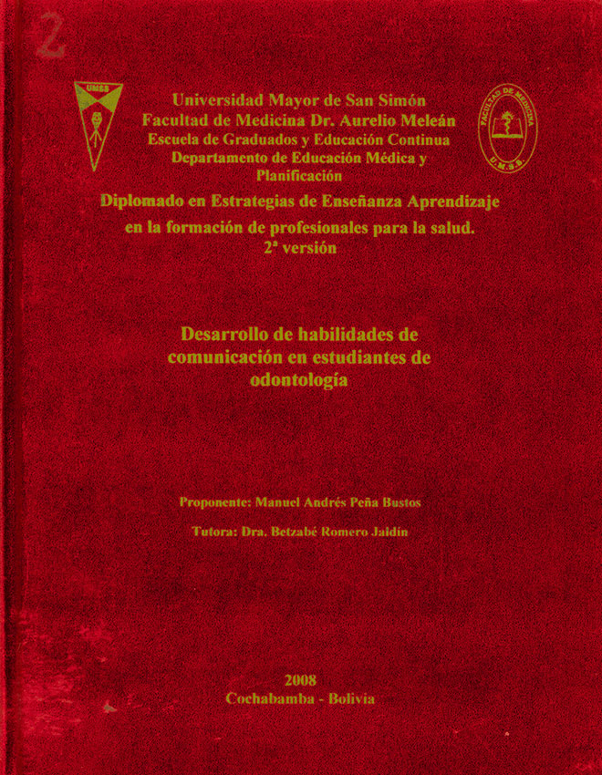 Desarrollo de habilidades comunicacion en estudios de odontologia
