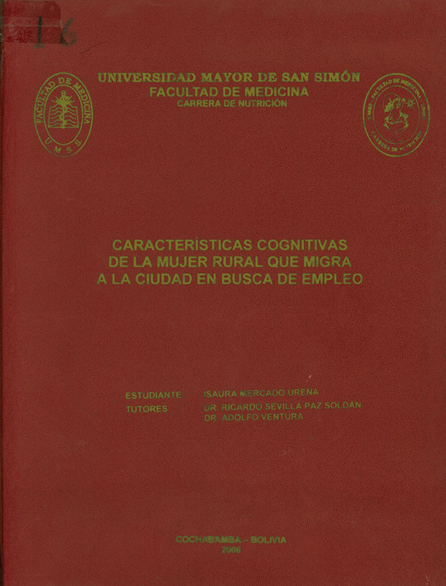 Caracteristicas cognitivas de la mujer rural que migra a la ciudad en busca de empleo