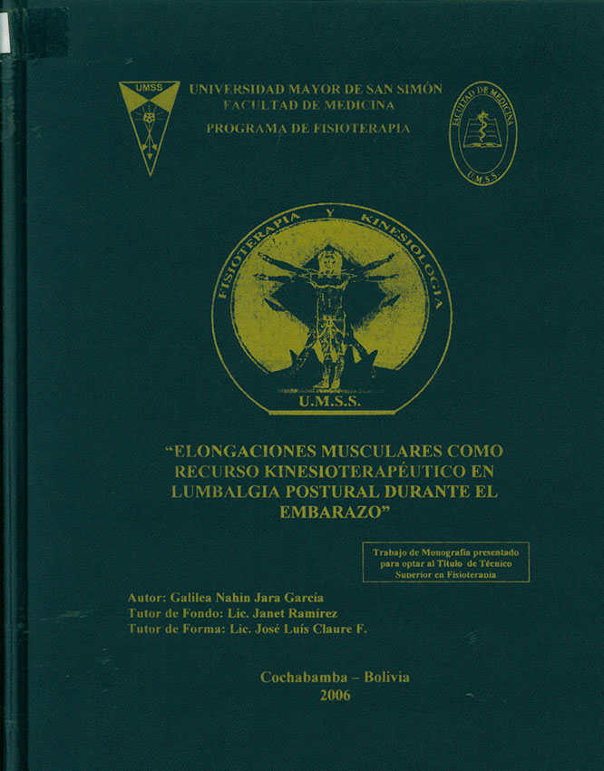 Elongaciones musculares como recursos kinesioterapeuticos en lumbalgia postural durante el embarzo