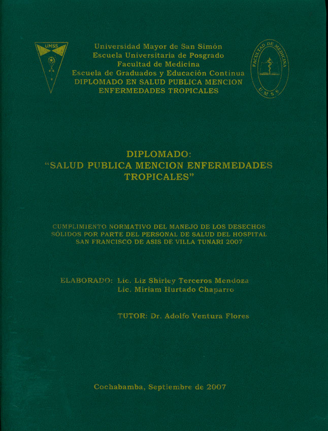Salud publica mencion enfermedades tropicales