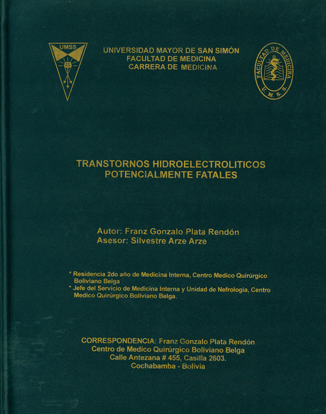 Transtornos hidroelectricos potencialmente fatales