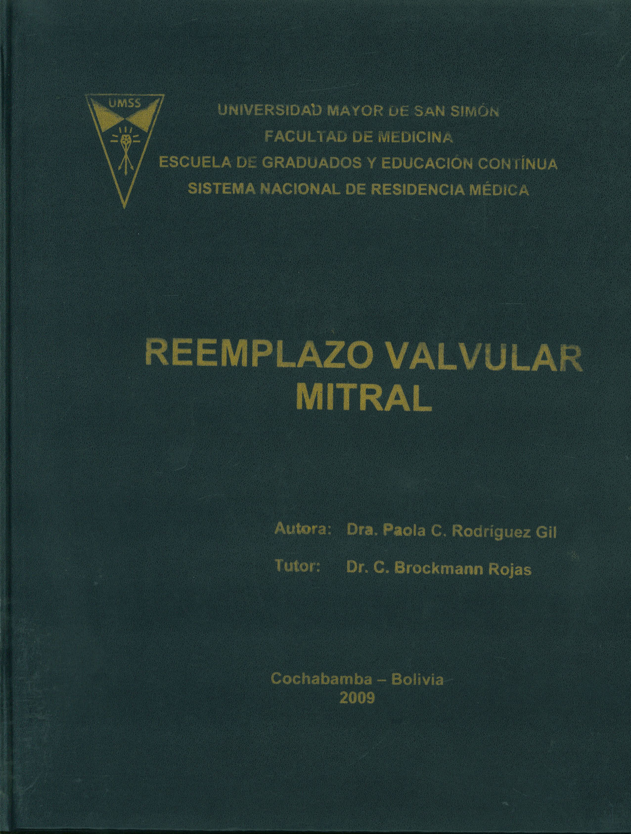 Reemplazo valvular mitral