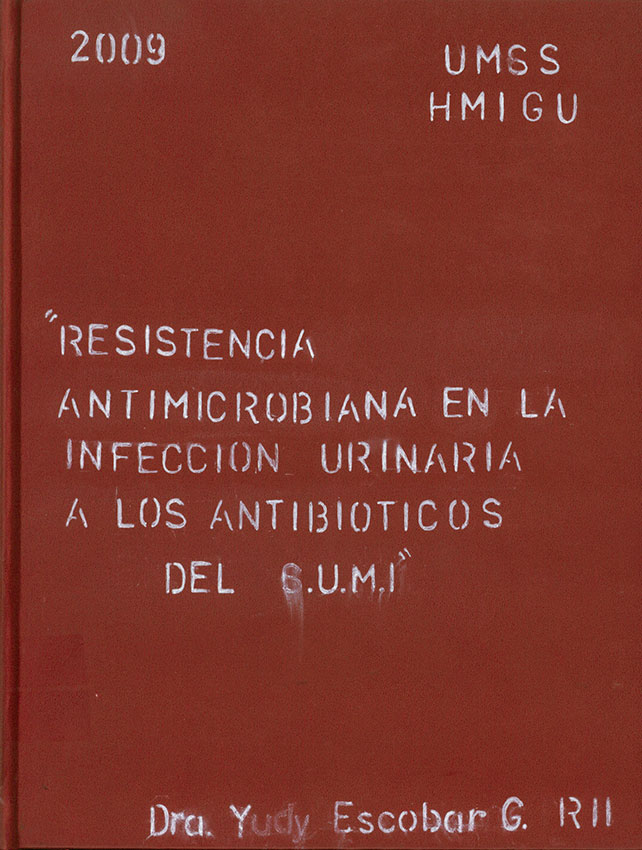Resistencia antimicrobiana en la infeccion urinaria a los antibioticos del S. U. M. I