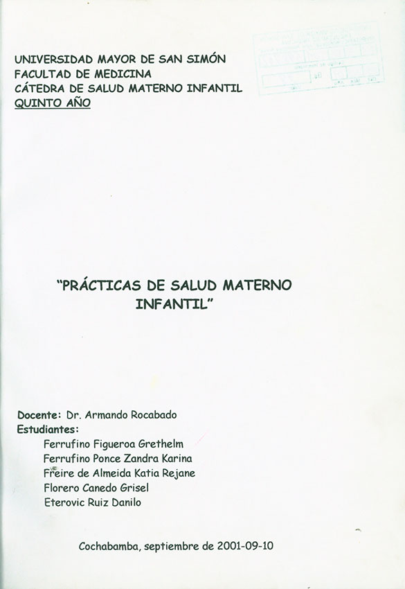 Practicas de salud Materno Infantil
