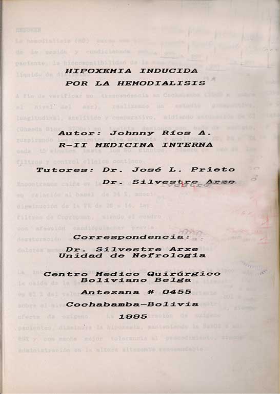 X jornada Residencia Medica: Medicina interna; Cirugía