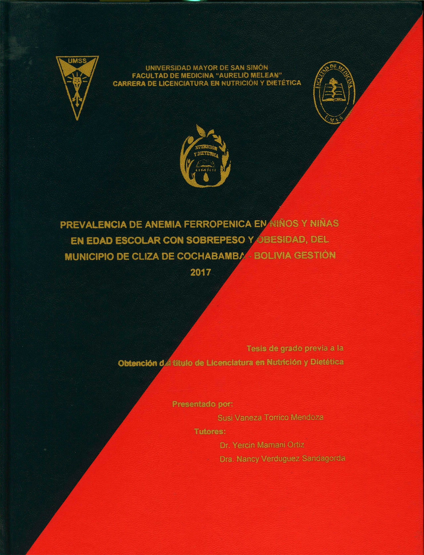 Prevalencia de anemia ferropénica en niños y niñas en edad escolar con sobrepeso y obesidad, del municipio de Cliza de Cochabamba-Bolivia gestión 2017
      <i>es</i>