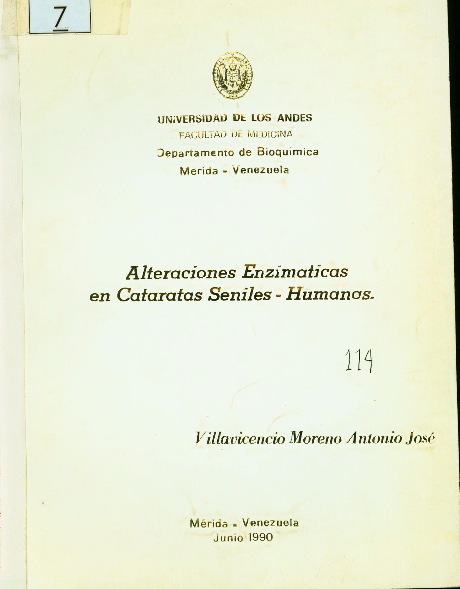 Alteraciones enzimaticas en cataratas seniles-humanas
      <i>es</i>